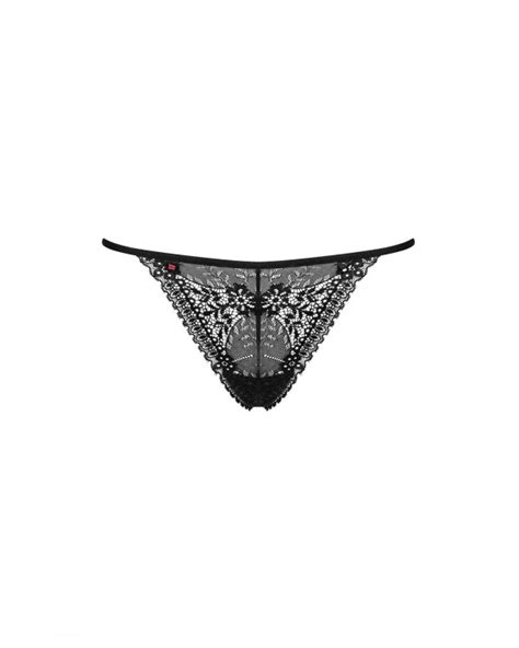 Sexy Perizoma Nero Collezione Intensa Obsessive Lingerie