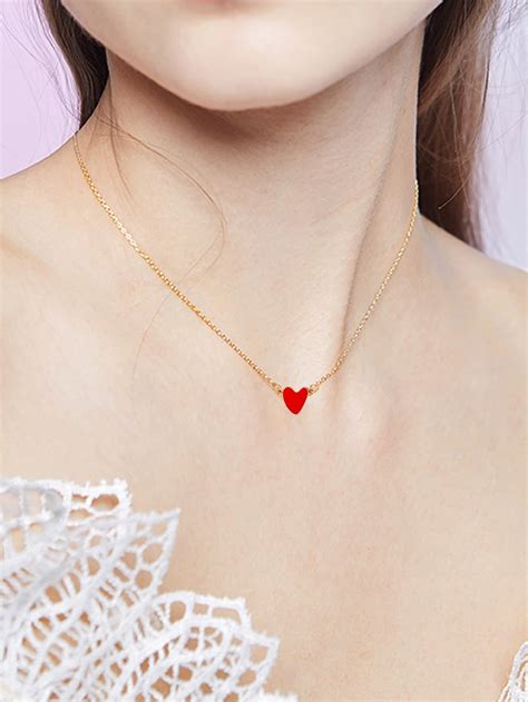 Necklace - Tiny Red Heart - Bad Annies