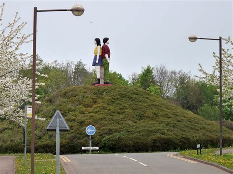 Statue On A Roundabout Open Universi 2 Karen Blakeman Flickr