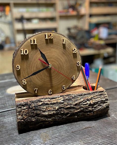 Pin By Atalanya On Woodworking In 2024 Wood Clock Design Wood Shop