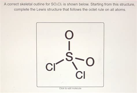 So2cl2 Molecular Geometry