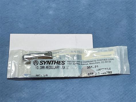 Synthes 35151 Medullary Reamer Head 100mm Da Medical