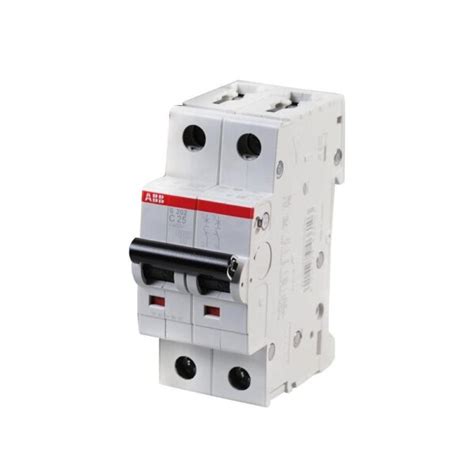 Interruptor termomagnético 2x25A 20 6kA 230 400V tipo C DIN ABB