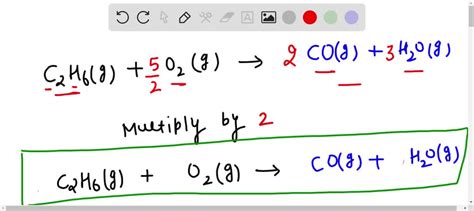 Solved What Is Gaseous Ethane C2h6 Reacts With Oxygen Gas To Produce Gaseous Carbon Dioxide