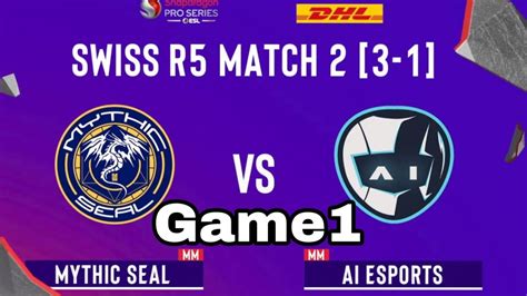 GAME1 AI ESPORTS VS MYTHIC SEAL SNAPDRAGON PRO SERIES YouTube