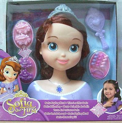 DISNEY PRINCESS SOFIA THE FIRST TOYS HAIR STYLING DOLLS HEAD ...