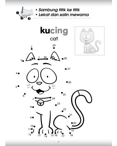 Sambung Titik Nombor 1 Hingga 10 Tikar Perkataan Nombor 0 Hingga 20