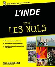 L Inde Pour Les Nuls Jean Joseph Boillot Babelio