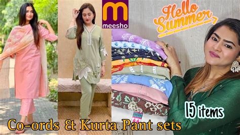 Meesho Trendy Co Ord Sets Meesho Best Kurta Pant Sets Meesho