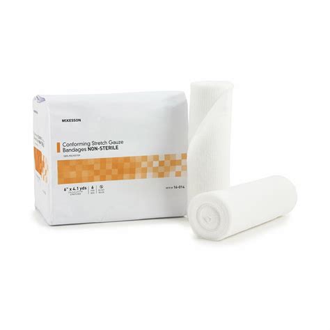 McKesson Conforming Stretch Non Sterile Gauze Bandage White