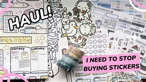 Thecoffeemonsterzco Planner Sticker Haul It S An Addiction Youtube