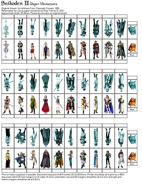 Cutout Printable Dandd Paper Miniatures