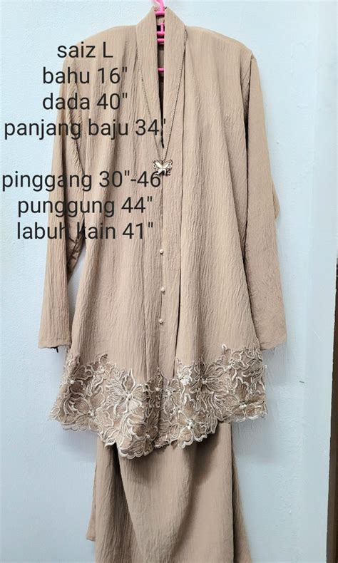 Nude Color Baju Kurung Women S Fashion Muslimah Fashion Baju Kurung