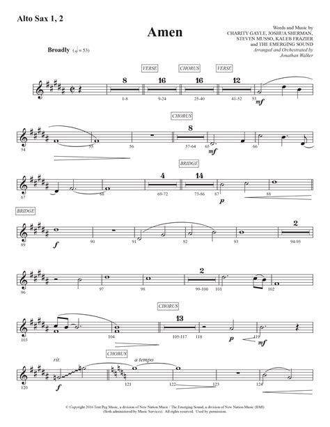 Amen Choral Anthem Satb Alto Sax Sheet Music Pdf Prestonwood Worship Prestonwood Choir