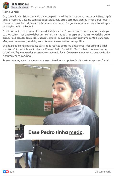 Depoimentos Comunidade Sobral De Tr Fego