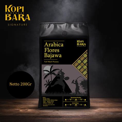 Jual Arabica Flores Bajawa 200gr Roasted Coffee Bean Kopi Bara