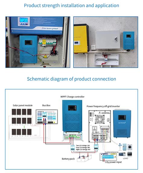 3kw 4kw 5kw 6kw Hybrid Solar Inverter 110v Pure Sine Wave Inverter With