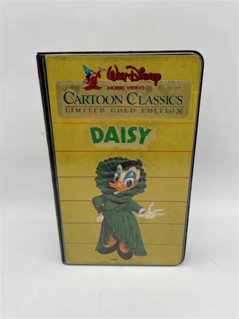 Walt Disney Cartoon Classics Vhs Daisy Limited Gold Edition