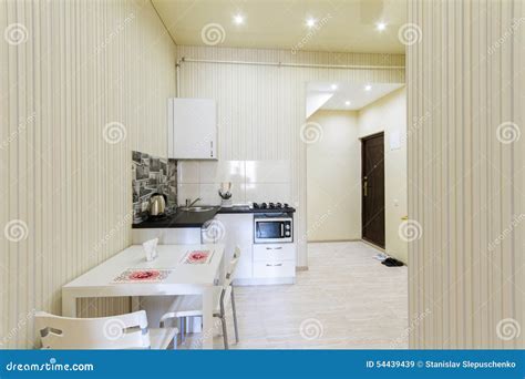 studio apartment kitchen Small kitchen in a studio apartment stock ...