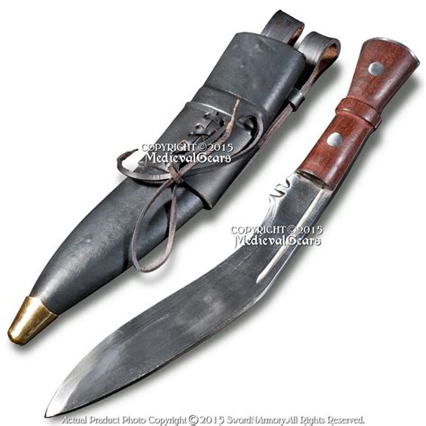 Gurkha Khukuri Nepal Kukri Machete Full Tang Fixed Blade Knife Carrying ...