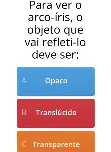 Arco íris Flashcards Quizlet