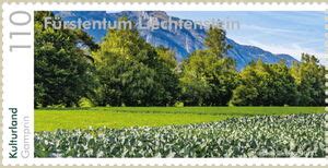 stamp fields gamprin liechtensteinpanoramas  liechtenstein