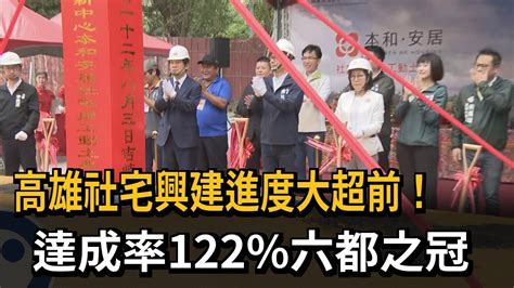 高雄社宅興建進度大超前！ 達成率122六都之冠－民視新聞 Youtube