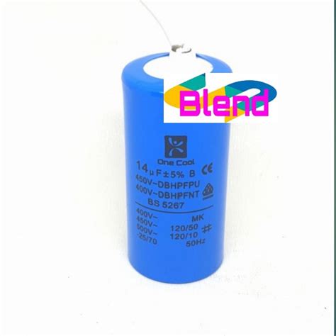 Jual Kapasitor Mesin Cuci 14 Uf Bulat Single Capacitor Pompa Air 14