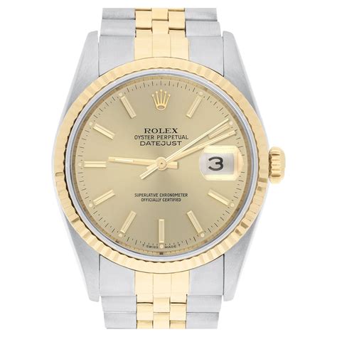 Rolex Datejust 16233 Green Stick Index Fluted Jubilee At 1stDibs