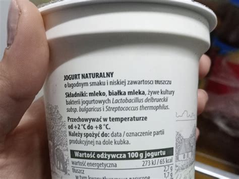 Jogurt Naturalny Farmer Kalorie Kj I Warto Ci Od Ywcze Dine Fit Pl