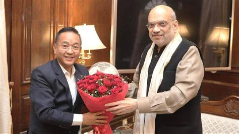 Sikkim CM Meets Home Minister Amit Shah In Delhi Advocates State