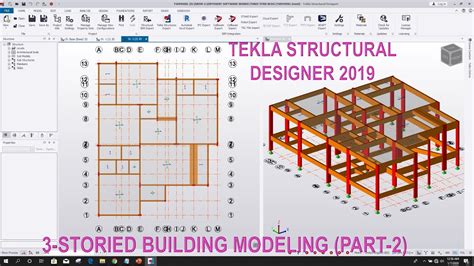 Three Storied Building Modeling Part 2 In Tekla Structural Designer