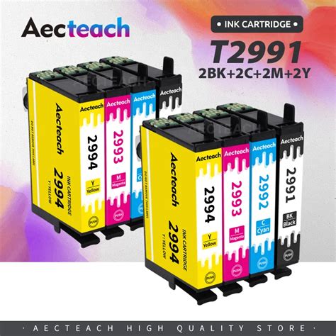 Aecteach Cartucho De Tinta T Xl Recambio Para Epson Xp Xp