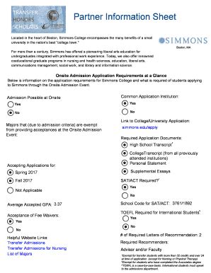 Fillable Online Ccc Partner Information Sheet Ccc Edu Fax Email Print