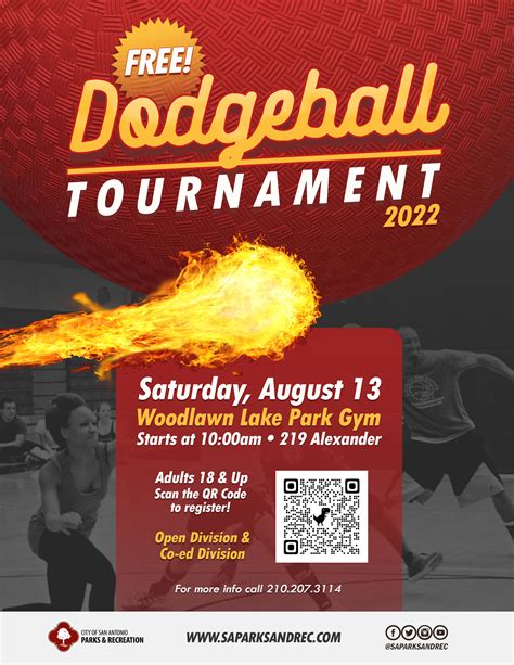 Dodgeball Tournament Poster