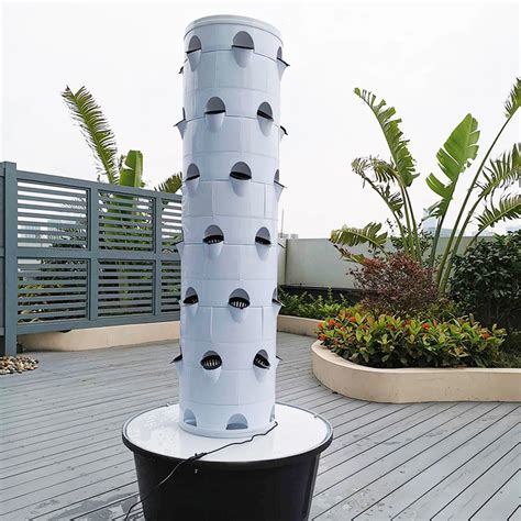 Attractive Vertical Farming Aeroponic Tower For Garden Strawberry Growing Provided 1 Year Online ...