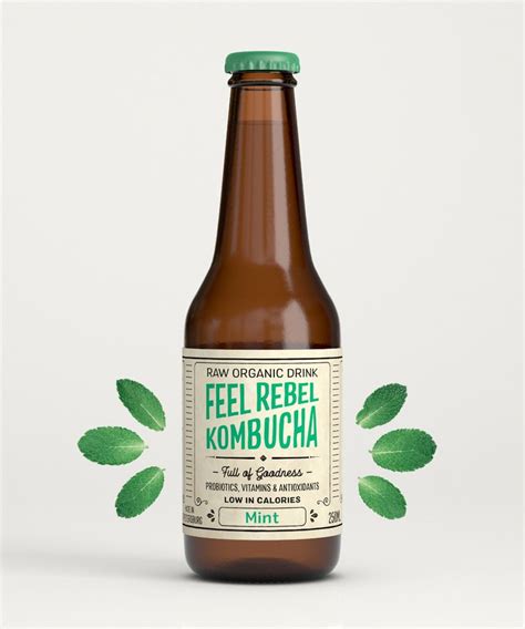 Kombucha Label Design On Behance Kombucha Labels Kombucha Kombucha