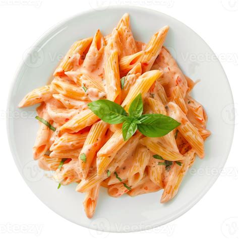 AI Generated Appetizing Penne Pasta With Creamy Tomato Sauce And Fresh