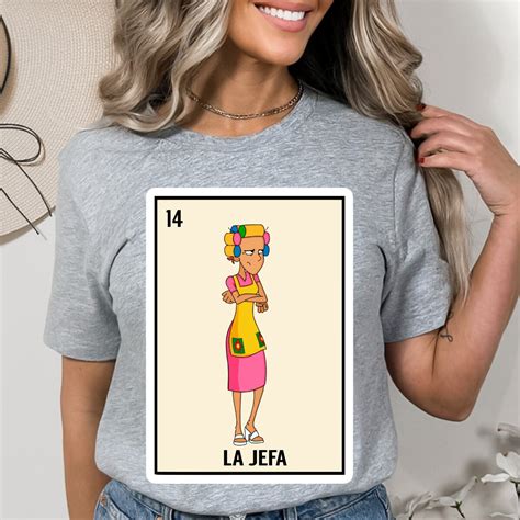 La Jefa Mexican Loteria Tshirt Spanish The Boss Lady Tee Cinco De