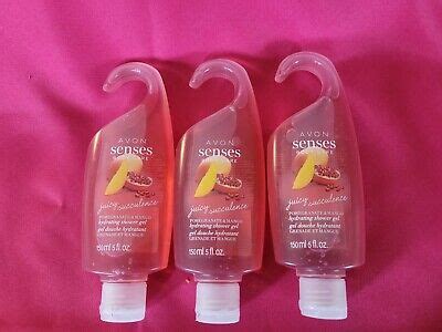 3 Avon Senses Juicy Pomegranate Mango Shower Gels 5 Fl Oz EBay