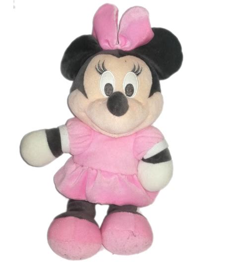 Peluche Doudou Minnie 35 Cm Robe Rose Velours Disney Nicotoy 587 1655