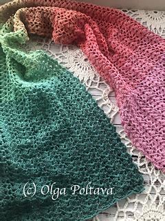 Ravelry Shells Lacy Scarf Pattern By Olga Poltava