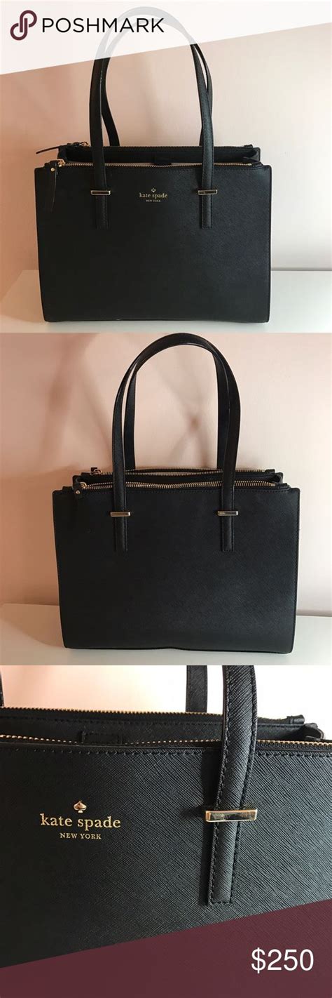 New Kate Spade Black Leather Tote Black Leather Tote Leather Tote Kate Spade