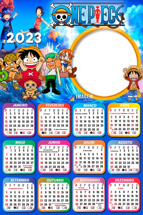 Calendário 2023 One Piece - Imagem Legal