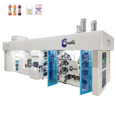 8 Colors Central Drum Plastic Bag Gearless Ci Flexo Printing Machine