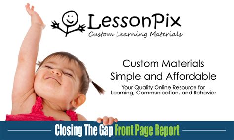 Lessonpix Custom Learning Materials Closing The Gap