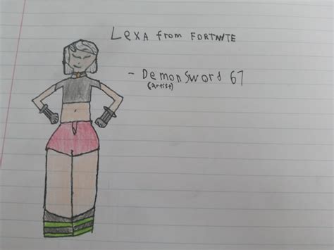 Some Lexa Fan Art I Drew Rfortnitebr