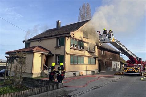 Gossau Sg Hoher Sachschaden Nach Brand