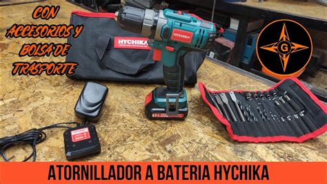 TALADRO ATORNILLADOR DE BATERIA HYCHIKA COMO USAR LOS PARES DE APRIETE