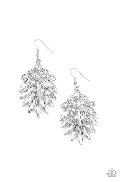 Paparazzi Earring Cosmic Politan White Paparazzi Jewelry Online